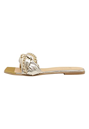 caneva Damen Ledersandalen Sandal, Gold, 38 EU von caneva