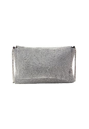 caneva Women's Clutch/Abendtasche, Silber von caneva