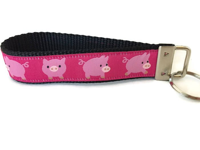 Schweinchen Schlüsselanhänger, Handgelenk von caninedesign