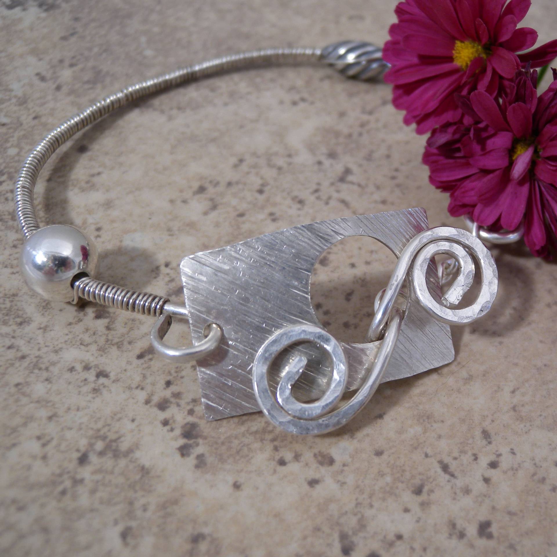 Rechteck Und Spiralverschluss Aus Sterling Silber Armband Rechteck Und Spiralverschluss Aus Sterling Silber Armband von canterburyvines