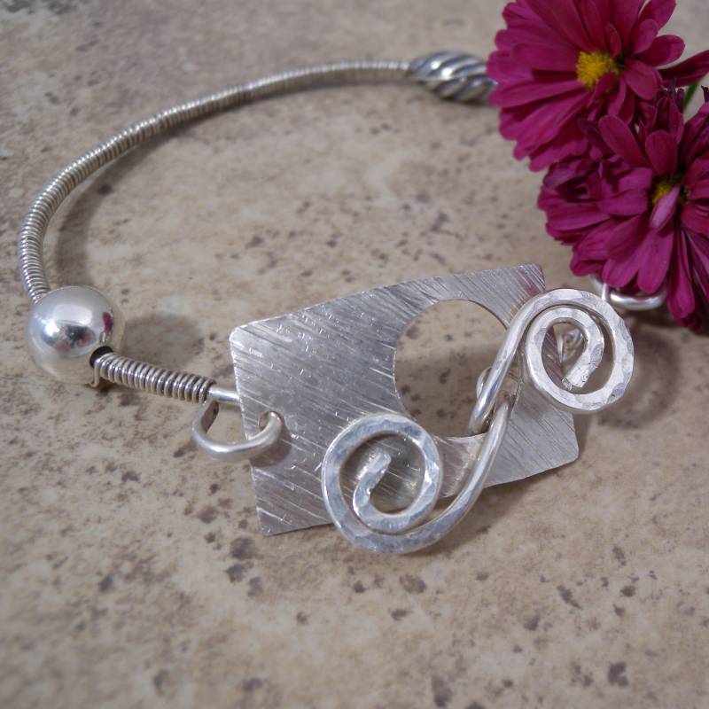 Rechteck Und Spiralverschluss Aus Sterling Silber Armband Rechteck Und Spiralverschluss Aus Sterling Silber Armband von canterburyvines