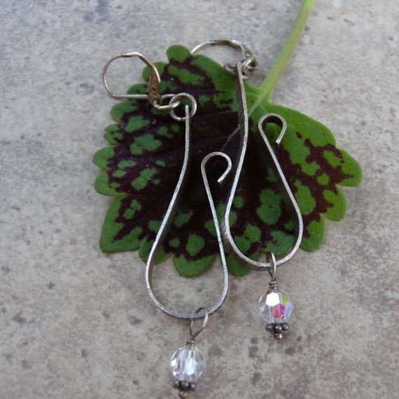 sterling Silber Kristall Ohrringe sterling Silber Kristall Ohrringe von canterburyvines