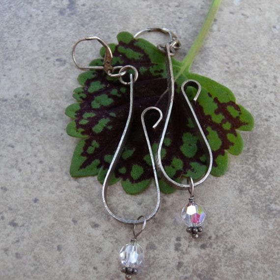 sterling Silber Kristall Ohrringe sterling Silber Kristall Ohrringe von canterburyvines