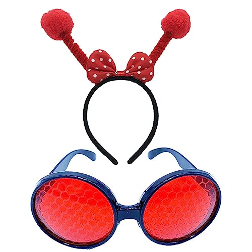 Cartoon Tier Stirnbänder Honigbiene Haar Hoop und Tier Brille Cosplay Haarband für Erwachsene Kinder Bühne Haar Zubehör von caoxhenr