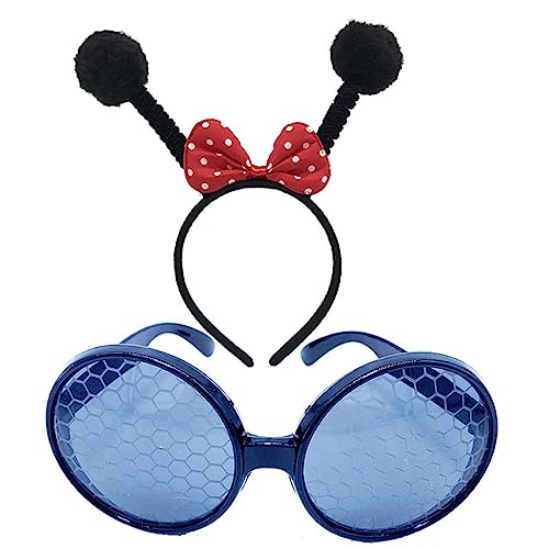 Cartoon Tier Stirnbänder Honigbiene Haar Hoop und Tier Brille Cosplay Haarband für Erwachsene Kinder Bühne Haar Zubehör von caoxhenr