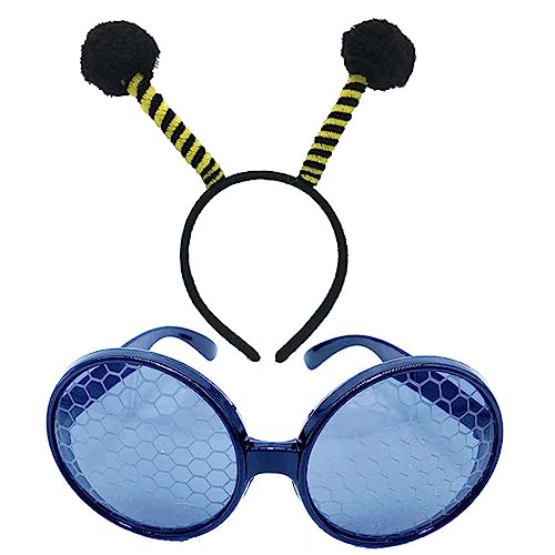 Cartoon Tier Stirnbänder Honigbiene Haar Hoop und Tier Brille Cosplay Haarband für Erwachsene Kinder Bühne Haar Zubehör von caoxhenr