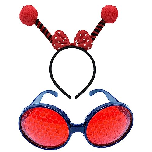 Cartoon Tier Stirnbänder Honigbiene Haar Hoop und Tier Brille Cosplay Haarband für Erwachsene Kinder Bühne Haar Zubehör von caoxhenr