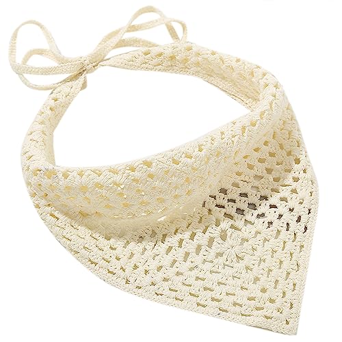 Gestricktes Stirnband für Frauen Häkeln Haar Bandana Stretch Turban Einfarbig Häkeln Ethnischen Stil Krawatte Kopf Wrap Stirnband von caoxhenr