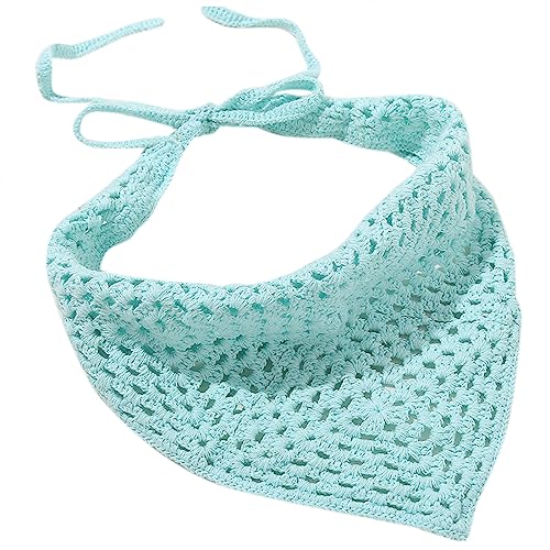 Gestricktes Stirnband für Frauen Häkeln Haar Bandana Stretch Turban Einfarbig Häkeln Ethnischen Stil Krawatte Kopf Wrap Stirnband von caoxhenr