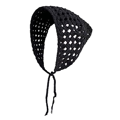 Gestricktes Stirnband für Frauen Stretch Turban Einfarbig Häkeln Ethnischen Stil Krawatte Kopf Wrap Stirnband von caoxhenr