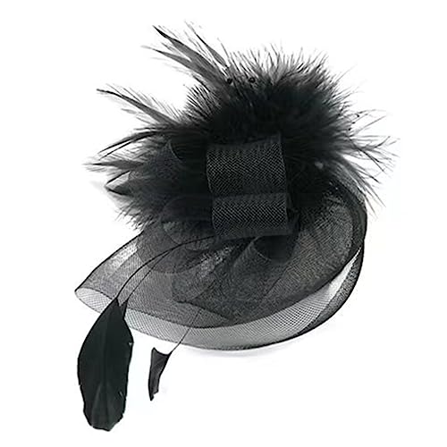 Schöne Feder Garn Bowknot Form Haarspange für Mädchen Abschlussball Haarspangen für Jugendliche Erwachsene Bankett Pferdeschwanz Haarnadel von caoxhenr