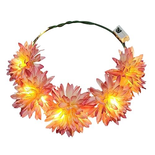 Zarte LED Leuchtende Blume Haarband Dünne Seite Haarband Simulierte Blume Form Haar Hoop Stirnband für Mädchen Haar Zubehör von caoxhenr