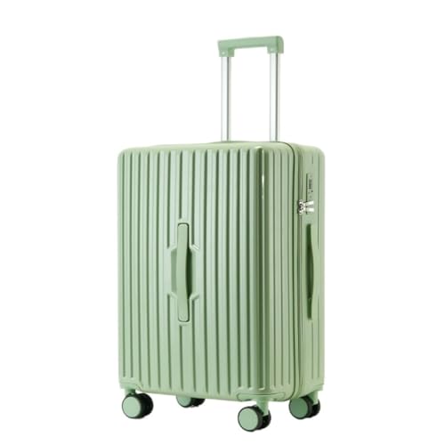 caoxinlei Koffer 20-Zoll-Multifunktions-Passwort 24-Trolley-Koffer for Männer und Frauen, Leichter Koffer, frischer Koffer Suitcase (Color : Green, Size : 22in) von caoxinlei