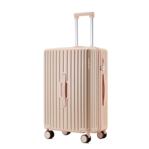 caoxinlei Koffer 20-Zoll-Multifunktions-Passwort 24-Trolley-Koffer for Männer und Frauen, Leichter Koffer, frischer Koffer Suitcase (Color : Pink, Size : 20in) von caoxinlei