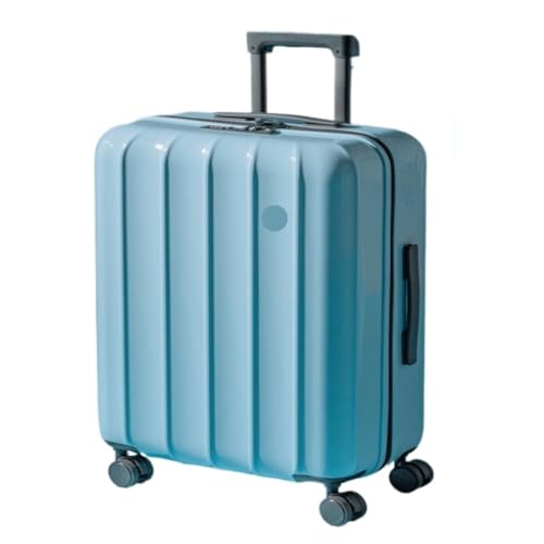 caoxinlei Koffer Winter-20-Zoll-Boarding-Koffer for Damen, 24-Zoll-Koffer, Trolley-Koffer, Herren-Passwortbox Suitcase (Color : Blue, Size : 22in) von caoxinlei