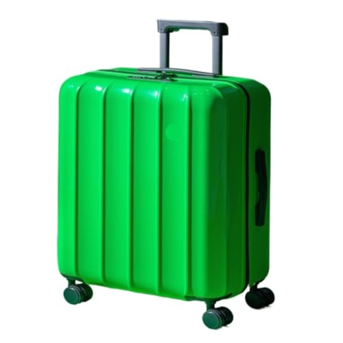 caoxinlei Koffer Winter-20-Zoll-Boarding-Koffer for Damen, 24-Zoll-Koffer, Trolley-Koffer, Herren-Passwortbox Suitcase (Color : Green, Size : 22in) von caoxinlei