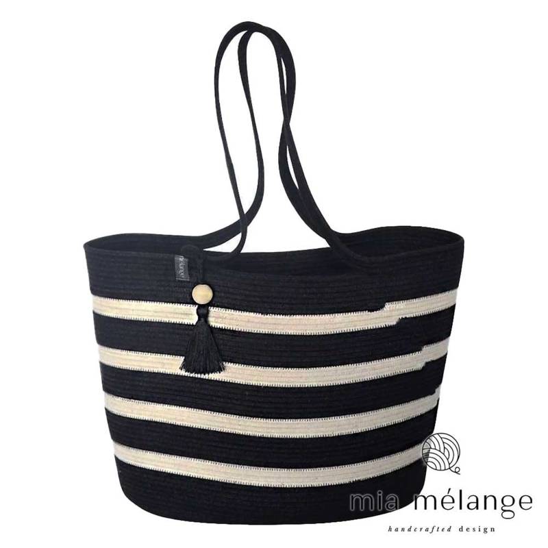 Mia Mélange Einkaufstasche - Black Liquorice Kollektion Mia Mélange Einkaufstasche - Black Liquorice Kollektion von capsunshop