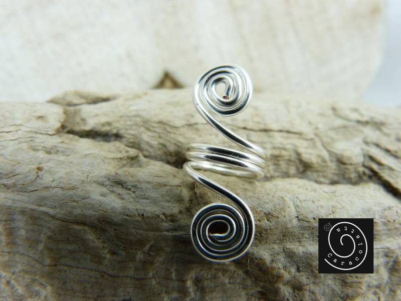 Dreadlocks, Dread Bead Silver, Dreadschmuck Versilberter Draht, Rasta Schmuck, Braids Schmücken, Bart Schmücken von caracoletta