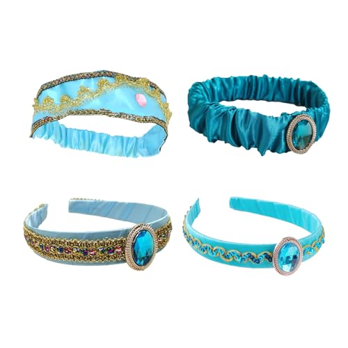 caralin Arabische Prinzessinnen-Haarbänder für Cosplay, Cartoon-Prinzessinnen-Stirnband, Kopfschmuck, Geburtstagsparty, Foto-Requisiten von caralin