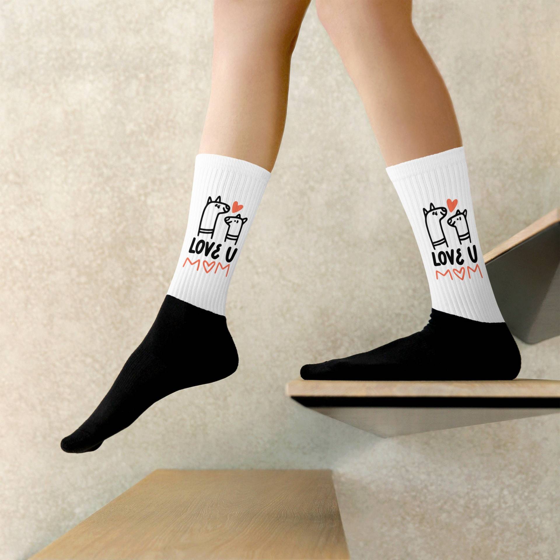Socken "Love You Mom Dogs" von carastudioshop