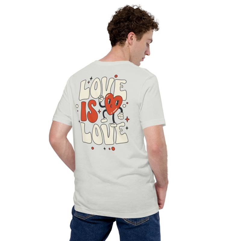 Unisex-T-Shirt "Love Is Love" von carastudioshop