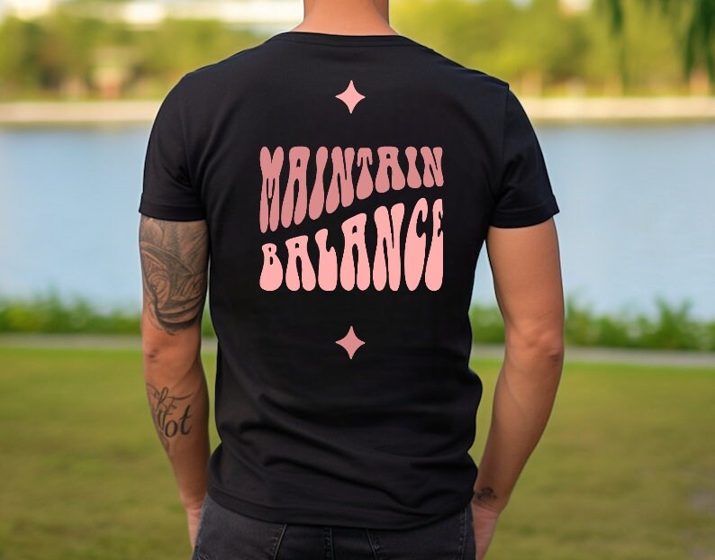 Unisex-T-Shirt "Maintain Balance" von carastudioshop