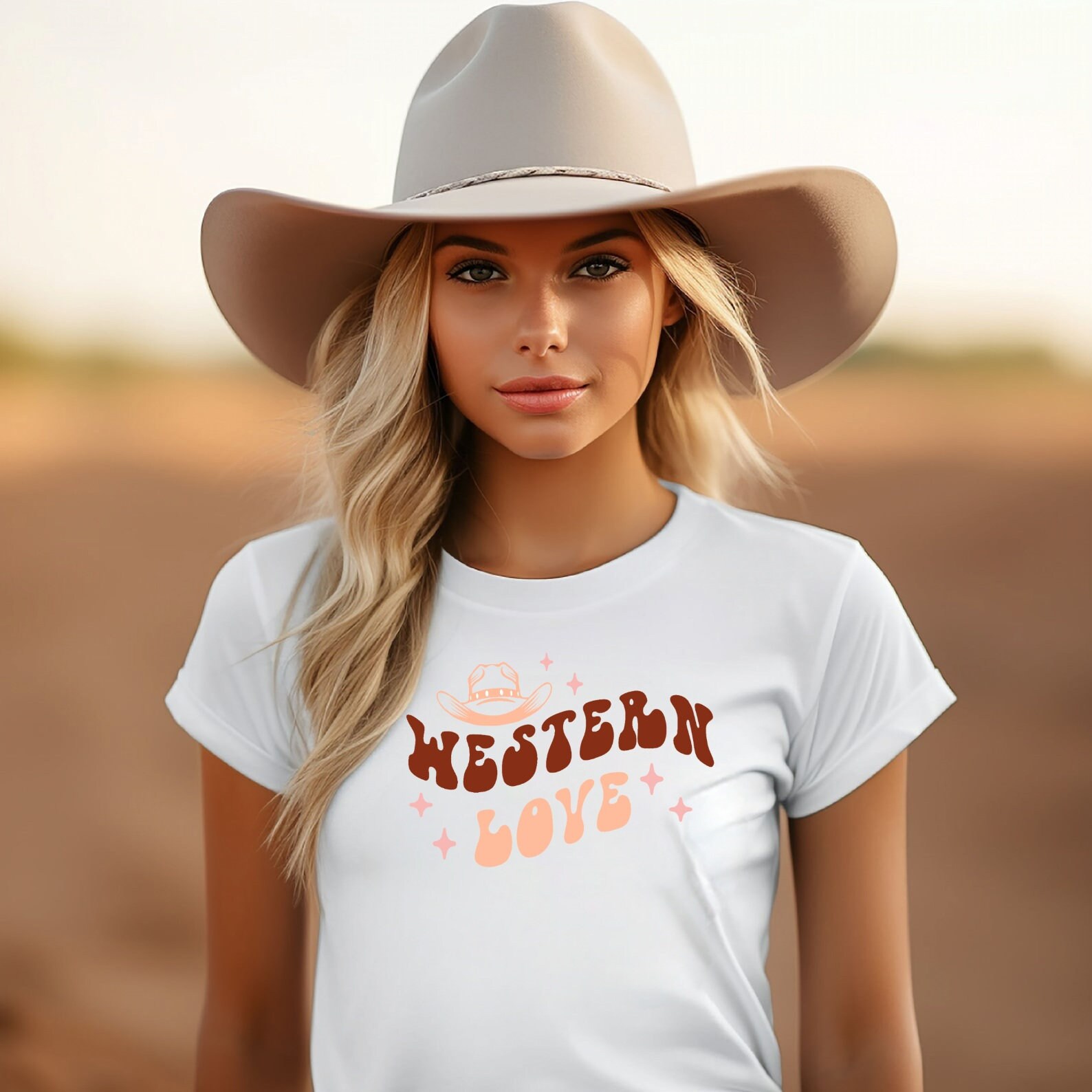 Unisex-T-Shirt "Western Love" von carastudioshop