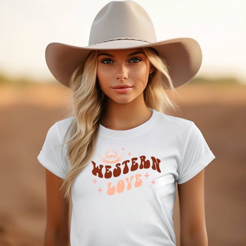 Unisex-T-Shirt "Western Love" von carastudioshop