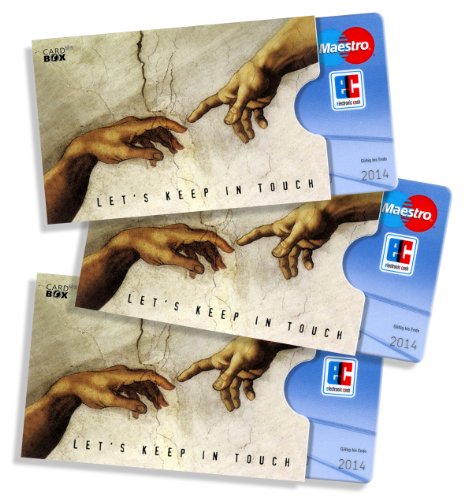 cardbox Wunderschöne Michelangelo - Kartenhülle Motiv: Ausschnitt HÄNDE aus Die Erschaffung Adams von Michelangelo Buonarroti /// 3er Set /// EC Kartenhülle, Führerscheinhülle, Ausweishülle cardbox Wunderschöne Michelangelo - Kartenhülle Motiv: Ausschnitt HÄNDE aus Die Erschaffung Adams von Michelangelo Buonarroti /// 3er Set /// EC Kartenhülle, Führerscheinhülle, Ausweishülle von cardbox