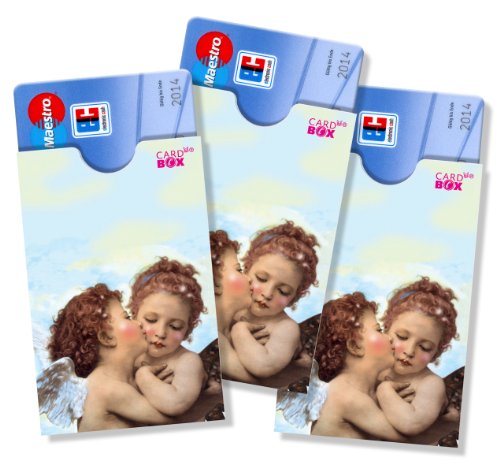 cardbox Motiv: Engel duett/Engelpärchen /// 3er SET /// ec kartenhülle bankkartenhülle führerscheinhülle ausweishülle von cardbox