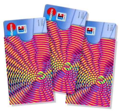 cardbox Motiv: Kreise /// 3er Set /// Führerscheinhüllen, Ausweishüllen, Bankkartenhüllen von cardbox