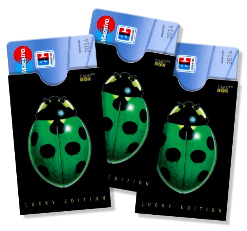 cardbox Motiv: Marienkäfer/Käfer grün /// 3er SET /// SCHECKKARTENHÜLLE, EC KARTENHÜLLE, FÜHRERSCHEINHÜLLE cardbox Motiv: Marienkäfer/Käfer grün /// 3er SET /// SCHECKKARTENHÜLLE, EC KARTENHÜLLE, FÜHRERSCHEINHÜLLE von cardbox