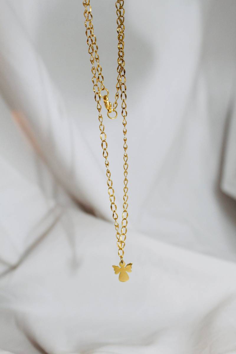 Einzigartige Kette Mit Schutzengel/Geschenkidee Freundin Geburtstagsgeschenk Engel Besondere Geschenk Für Erstkommunion von carinomiojewellery