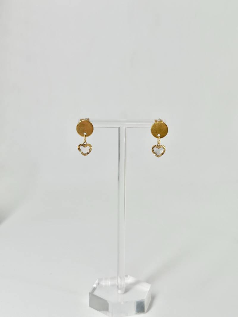 Einzigartige Ohrstecker Mit Herz Anhänger/Ostergeschenk Geschenkidee Freundin Valentinstagsgeschenk von carinomiojewellery