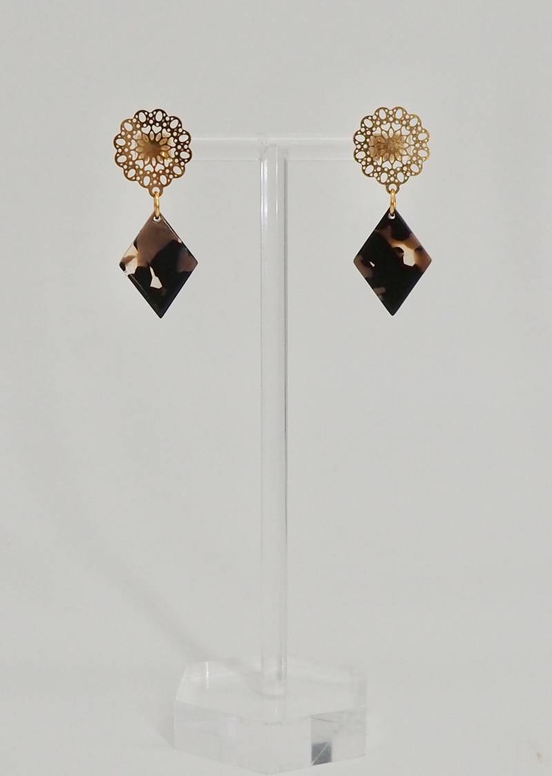 Einzigartige Resin Ohrringe/Geburtstagsgeschenk Geschenkidee Freundin Boho Style Leichte von carinomiojewellery