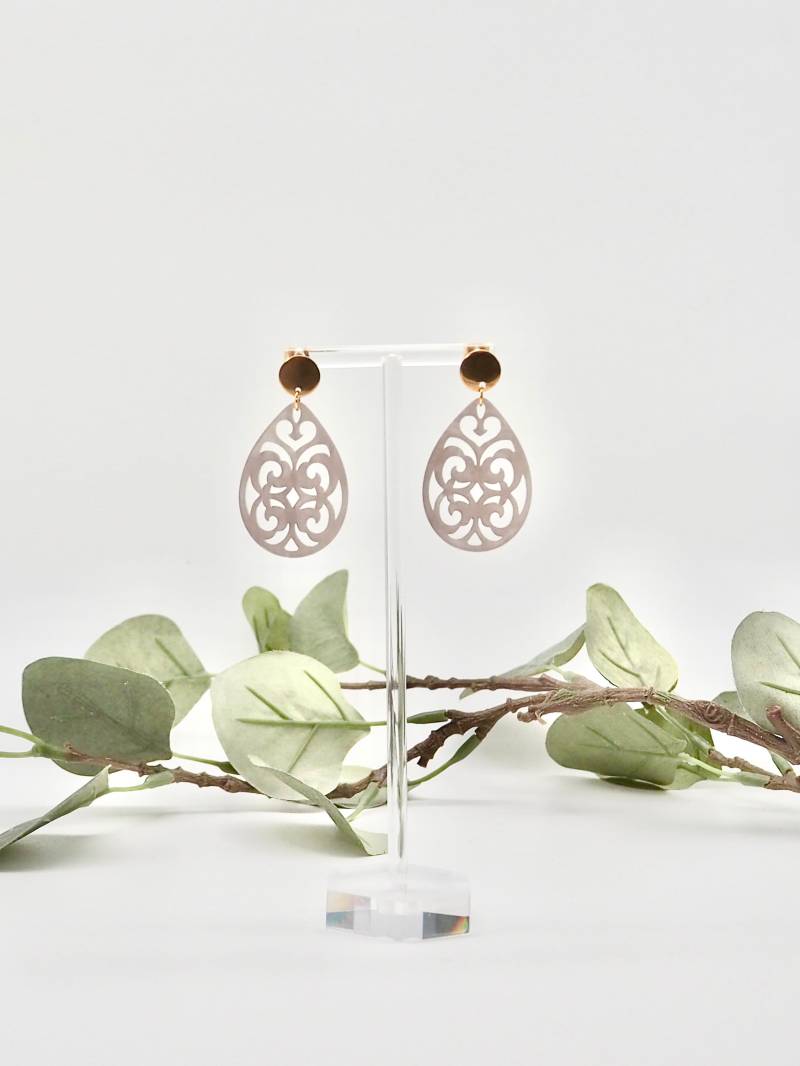 Einzigartige Statement Ohrringe Mit Resin-Ornament/Geburtstagsgeschenk Geschenkidee Freundin Trachtenschmuck Leichte von carinomiojewellery