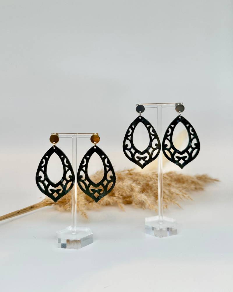 Einzigartige Statement Ohrringe Mit Resin-Ornament/Geburtstagsgeschenk Geschenkidee Freundin Trachtenschmuck Leichte von carinomiojewellery