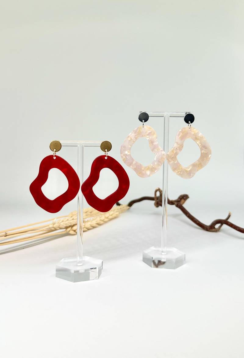 Einzigartige Statement Ohrringe Mit Resin-Ornament/Geburtstagsgeschenk Trachtenschmuck Besondere Geschenkidee Herbstohrringe von carinomiojewellery