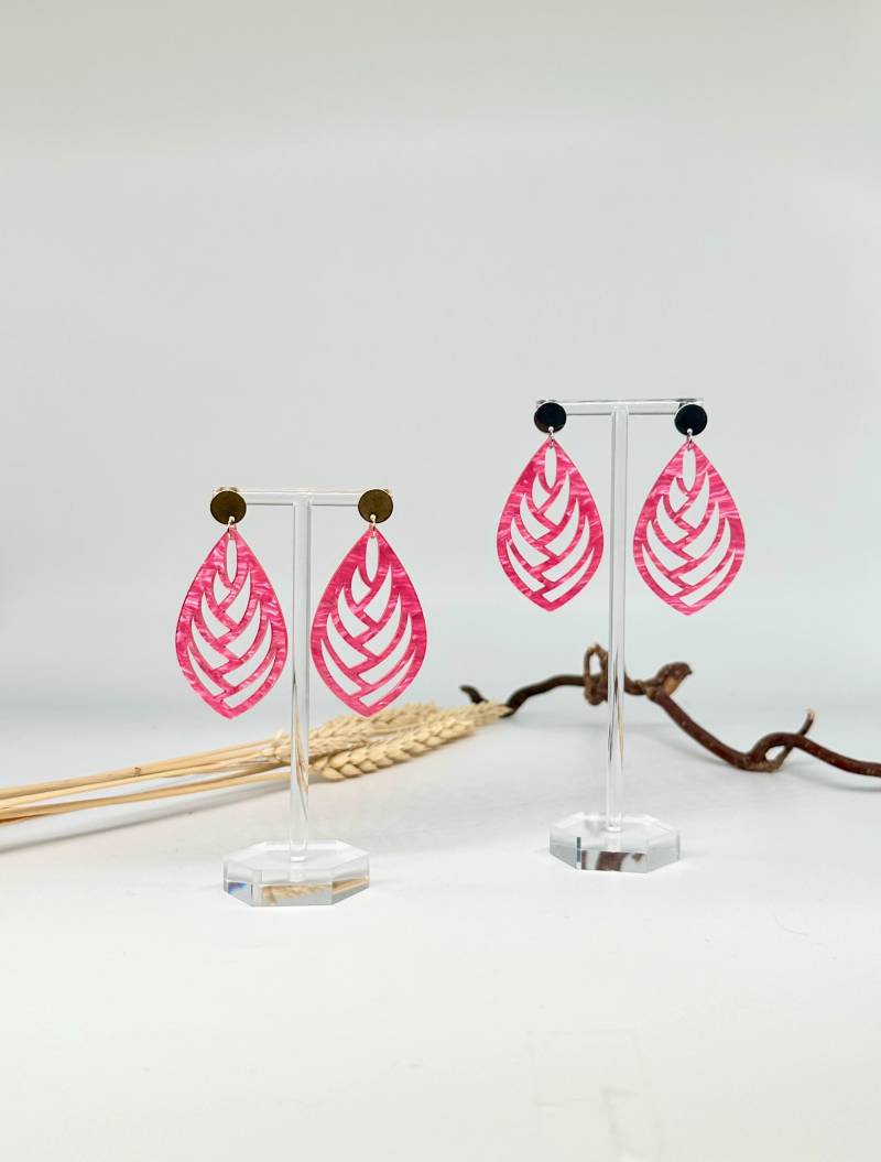 Einzigartige Statement Ohrringe Mit Resin-Ornament/Ostergeschenk Geschenkidee Freundin Trachtenschmuck Valentinstagsgeschenk von carinomiojewellery