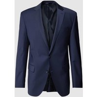 Carl Gross 2-Knopf-Sakko mit Strukturmuster Modell 'Ted' in Blau, Größe 27 von carl gross