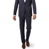 Carl Gross Herren Hose blau Schurwolle von carl gross