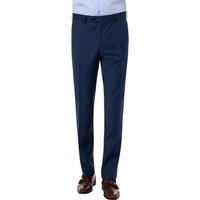 Carl Gross Herren Hose blau Schurwolle von carl gross