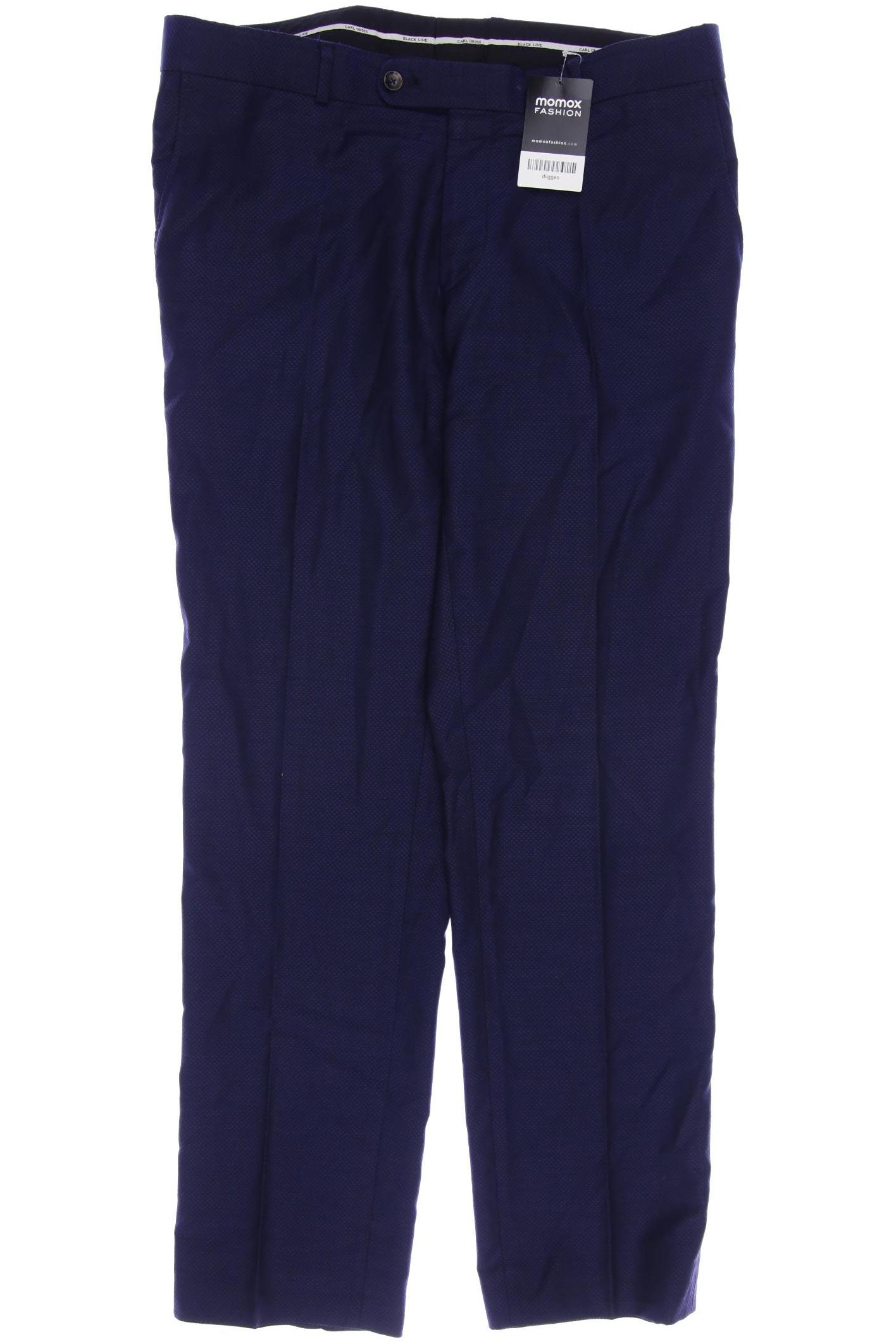 Carl Gross Herren Stoffhose, marineblau von carl gross