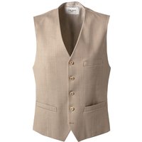 Carl Gross Herren Weste beige Schurwolle von carl gross