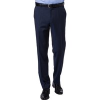 Carl Gross Herren Hose blau Schurwolle meliert von carl gross