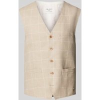 Carl Gross Regular Fit Anzugweste aus hochwertigem Leinen-Mix Modell 'WILSON' in Beige, Größe 50 Carl Gross Regular Fit Anzugweste aus hochwertigem Leinen-Mix Modell 'WILSON' in Beige, Größe 50 von carl gross