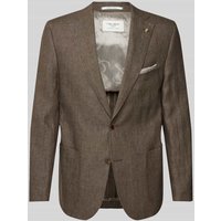 Carl Gross Regular Fit Anzugsakko aus reinem Leinen Modell 'TEBBO' in Dunkelbraun, Größe 28 Carl Gross Regular Fit Anzugsakko aus reinem Leinen Modell 'TEBBO' in Dunkelbraun, Größe 28 von carl gross