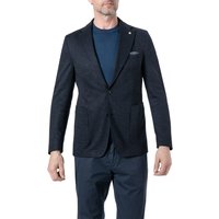 Carl Gross Herren Sakko blau Jersey von carl gross