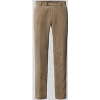 Carl Gross Cordhose mit französischen Eingrifftaschen in Hellgrau, Größe 27 von carl gross