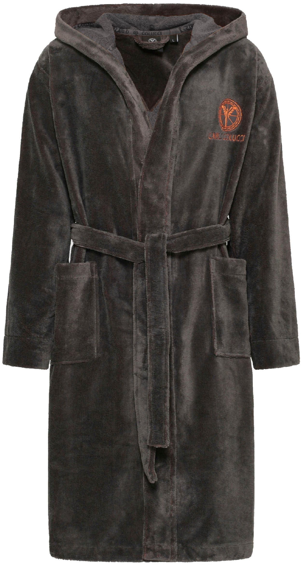 CARLO COLUCCI Bademantel "Kapuzen-Bademantel für Herren aus weicher Baumwolle" 1 Stk. tlg., MADE IN GREEN by OEKO-TEX von carlo colucci